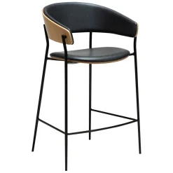 Crib Barstol Raven Black, Bleached Oak