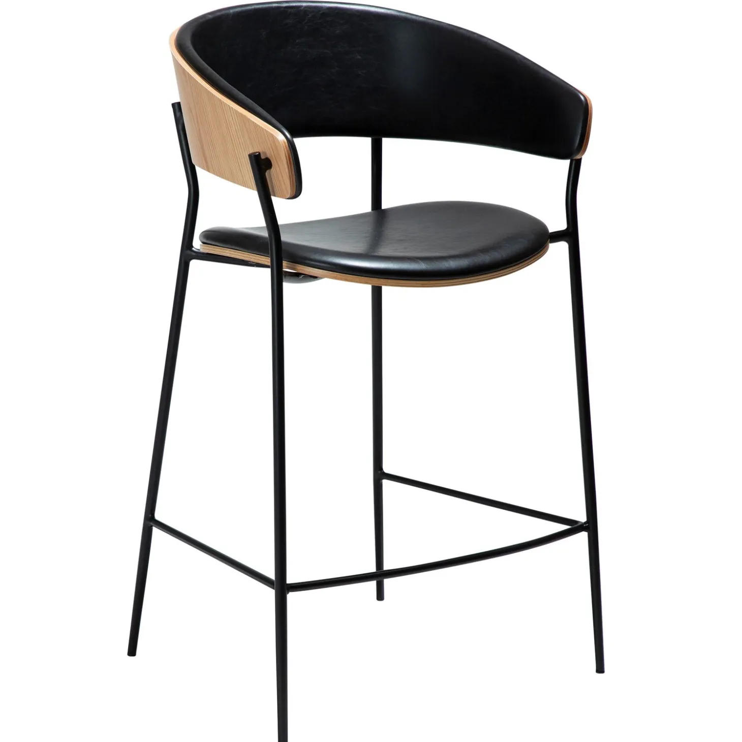 Crib Barstol Vintage Black, Oak