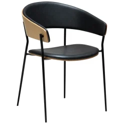 Crib Stol Raven Black, Bleached Oak