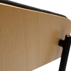 Crib Stol Raven Black, Bleached Oak