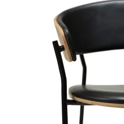 Crib Stol Vintage Black, Oak
