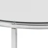 Cross Sidobord Rund 55 cm Krom