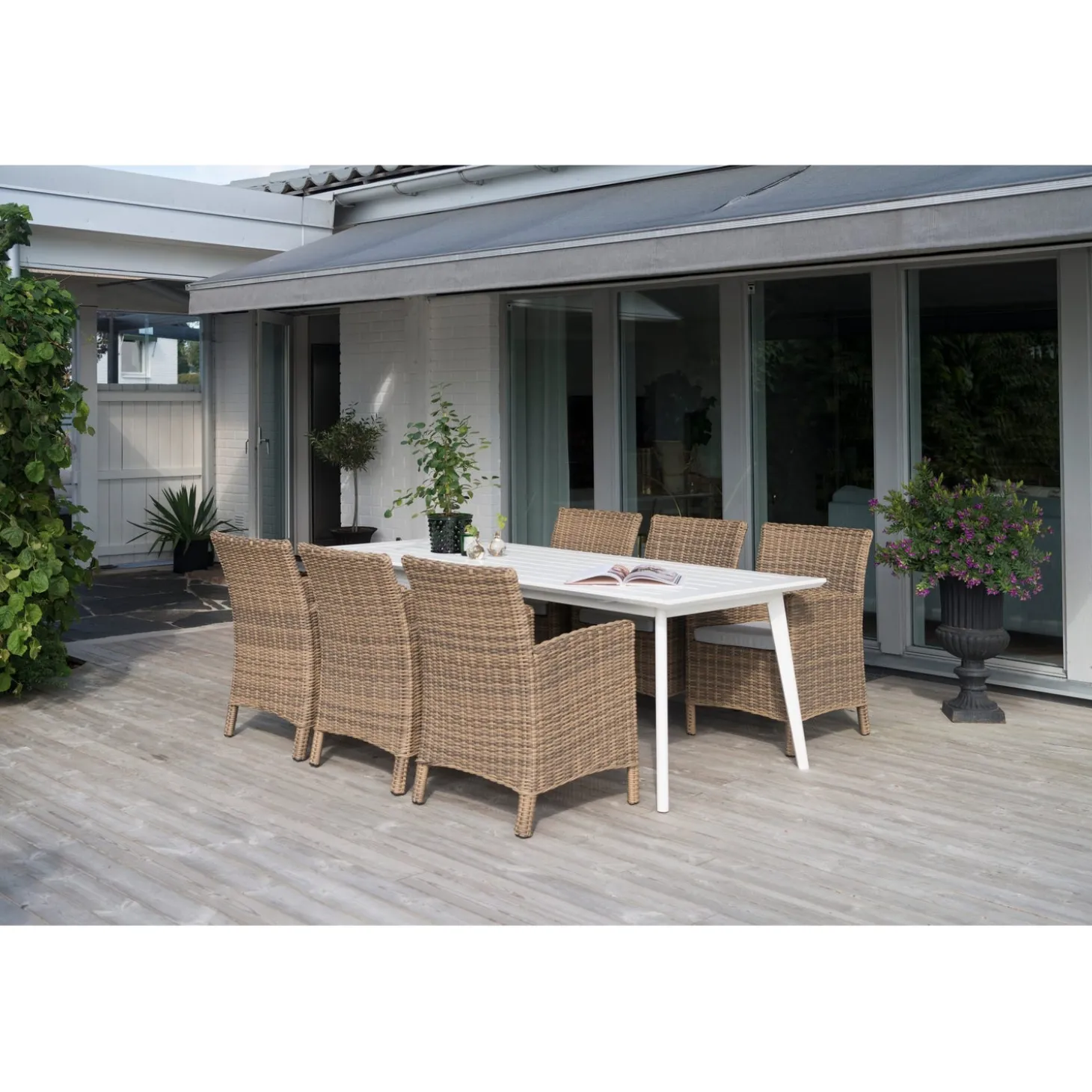 Dallas Utestol 2-Pack Natur