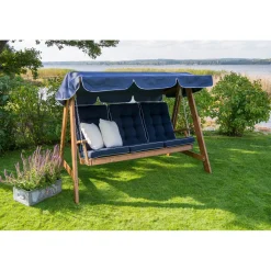 Dalom/Slöinge Hammocktak Blå/Vit