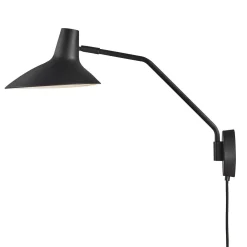 Darci Svängbar Svart Vägglampa