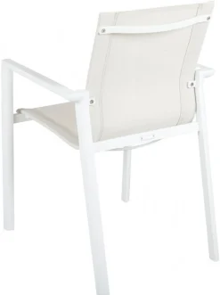 Delia Karmstol Textilene - Vit / Off White