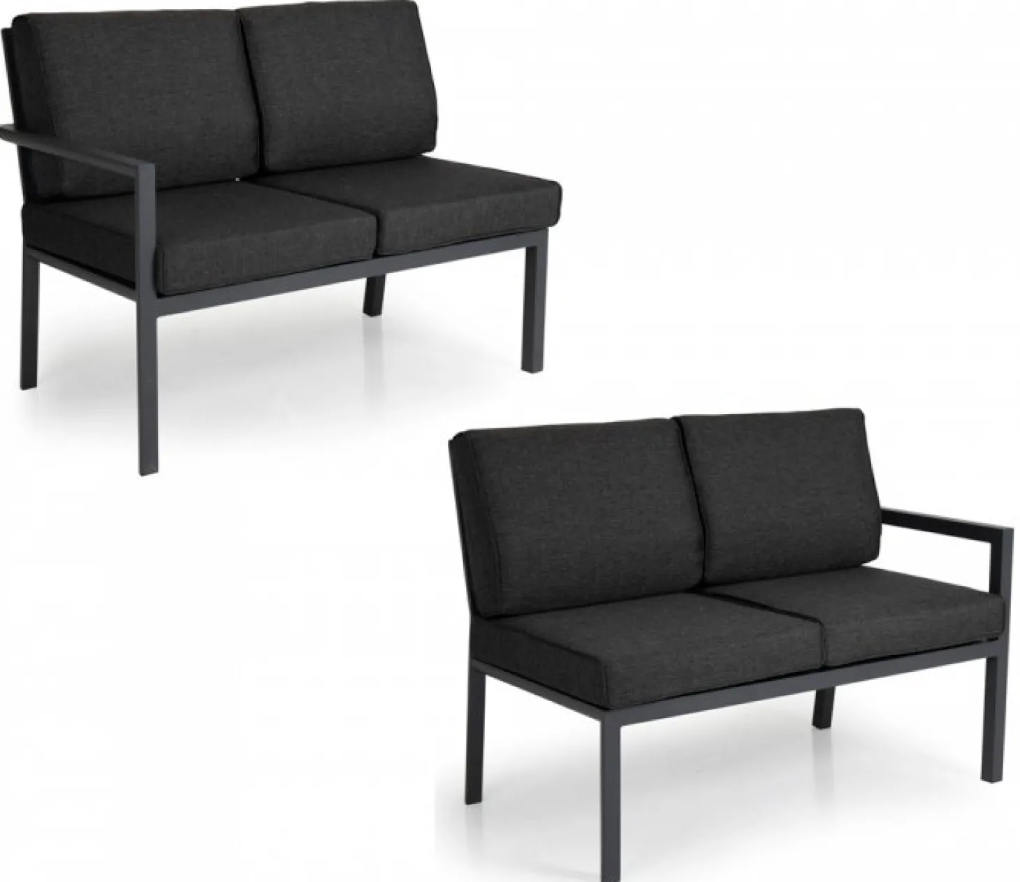 Delia 2-Sits (4-sits) H/V Grå