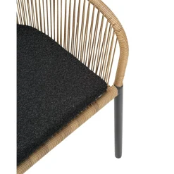Delta Karmstol Antracit/Teddy Black Natur