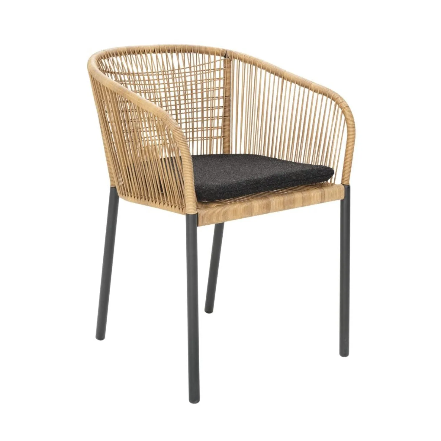 Delta Karmstol Antracit/Teddy Black Natur
