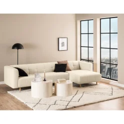 Dijon Satsbord Rund 58x58 cm Travertin