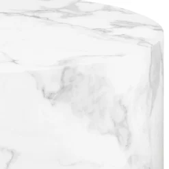 Dijon Satsbord Rund 58x58 cm Vit Carrara