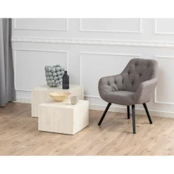 Dijon Satsbord 58x58 cm Travertin