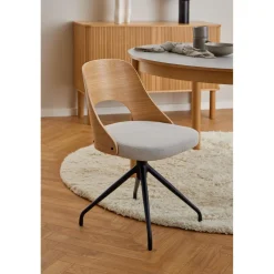Dina Matstol vrid-funktion Ek/Beige