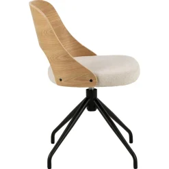 Dina Matstol vrid-funktion Ek/Beige
