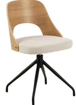 Dina Matstol vrid-funktion Ek/Beige