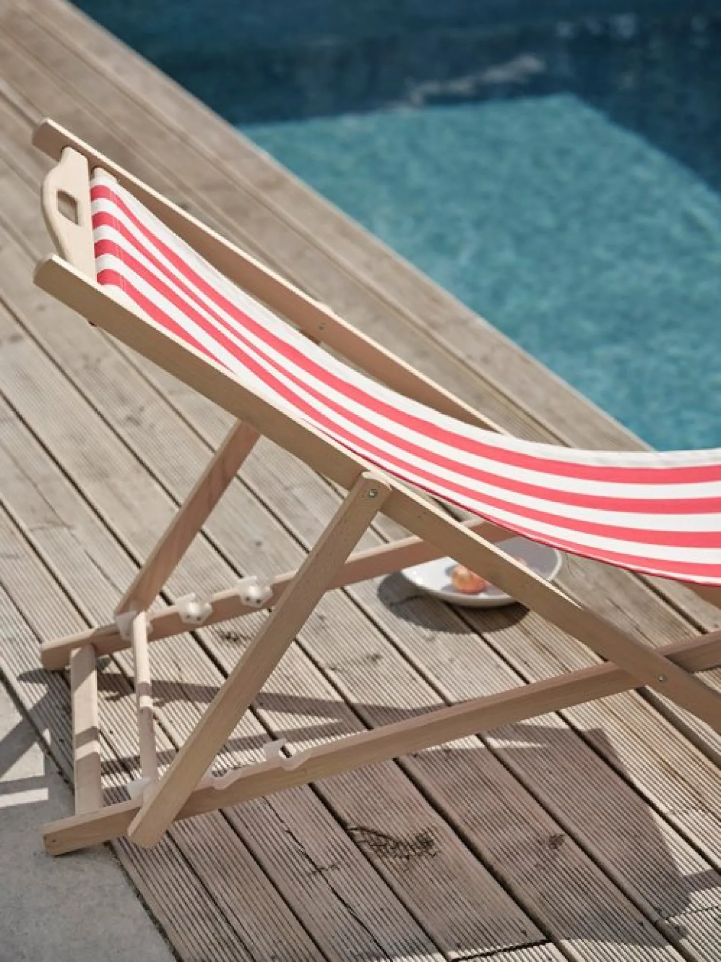 Dingla Strandstol Gul/Vit