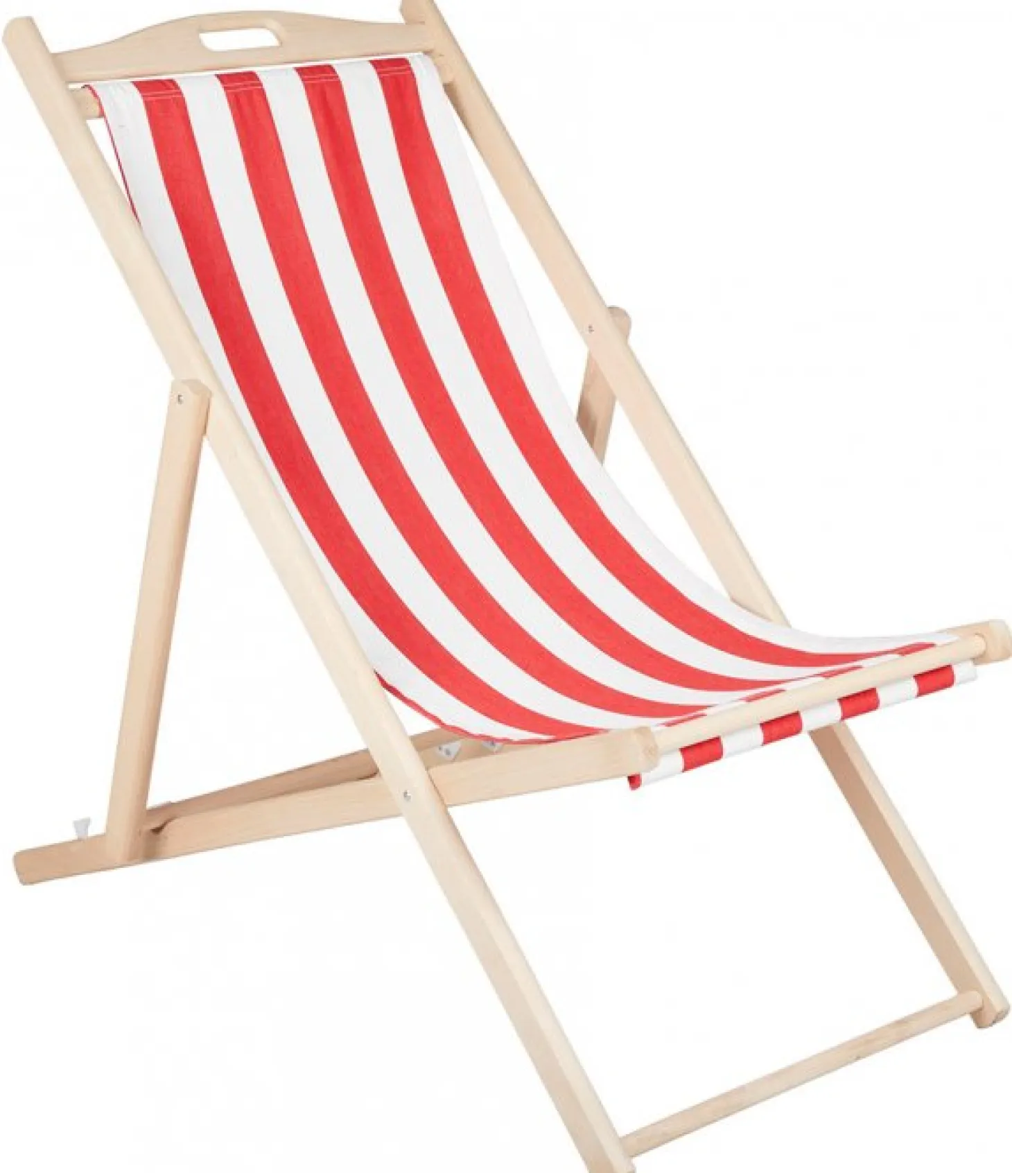 Dingla Strandstol Röd/Vit