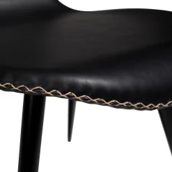 Dolphin Stol Vintage Black Art.Leather, Black