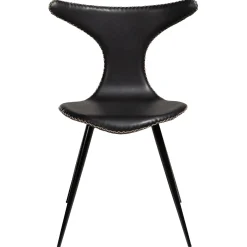 Dolphin Stol Vintage Black Art.Leather, Black