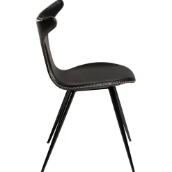 Dolphin Stol Vintage Black Art.Leather, Black