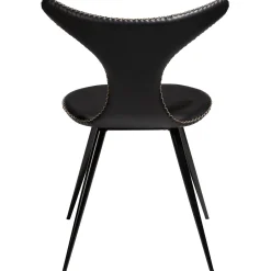 Dolphin Stol Vintage Black Art.Leather, Black
