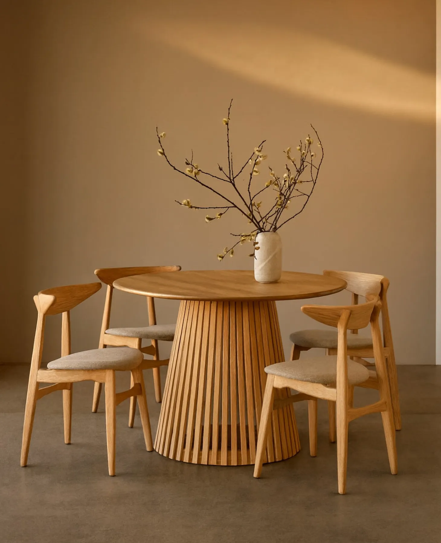 Dominus Matbord Rund 110 cm Natural Oak