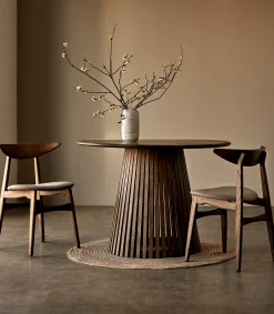Dominus Matbord Rund 110 cm Smoked Oak
