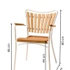 Ellen Trädgårdsstol i Teak och Aluminium Sandy Grey