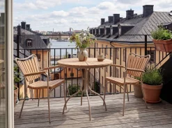 Ellen Trädgårdsstol i Teak och Aluminium Sandy Grey
