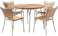 Ellen Trädgårdsstol i Teak och Aluminium Sandy Grey