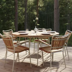 Ellen Trädgårdsstol i Teak och Aluminium Sandy Grey
