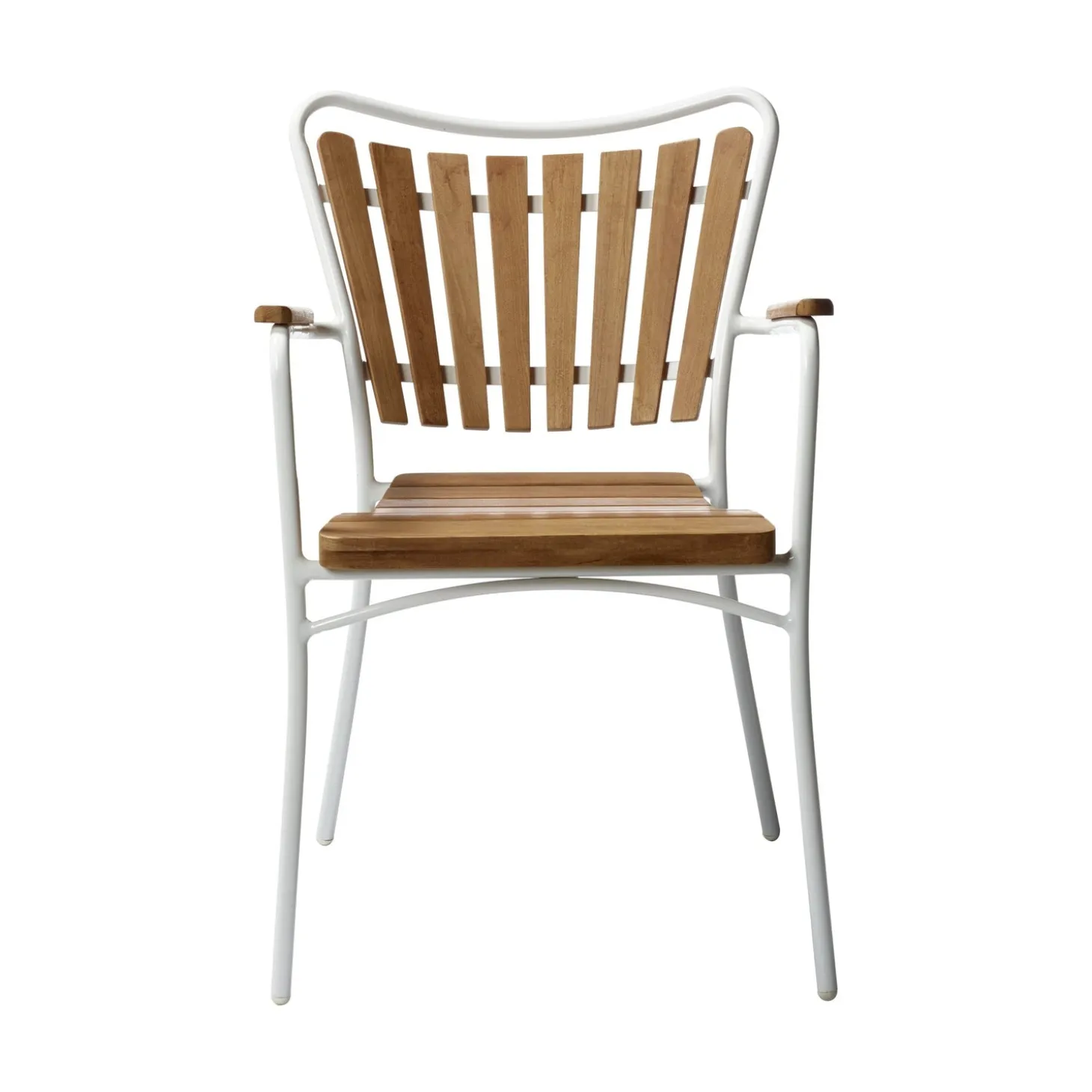 Ellen Trädgårdsstol i Teak och Aluminium Vit