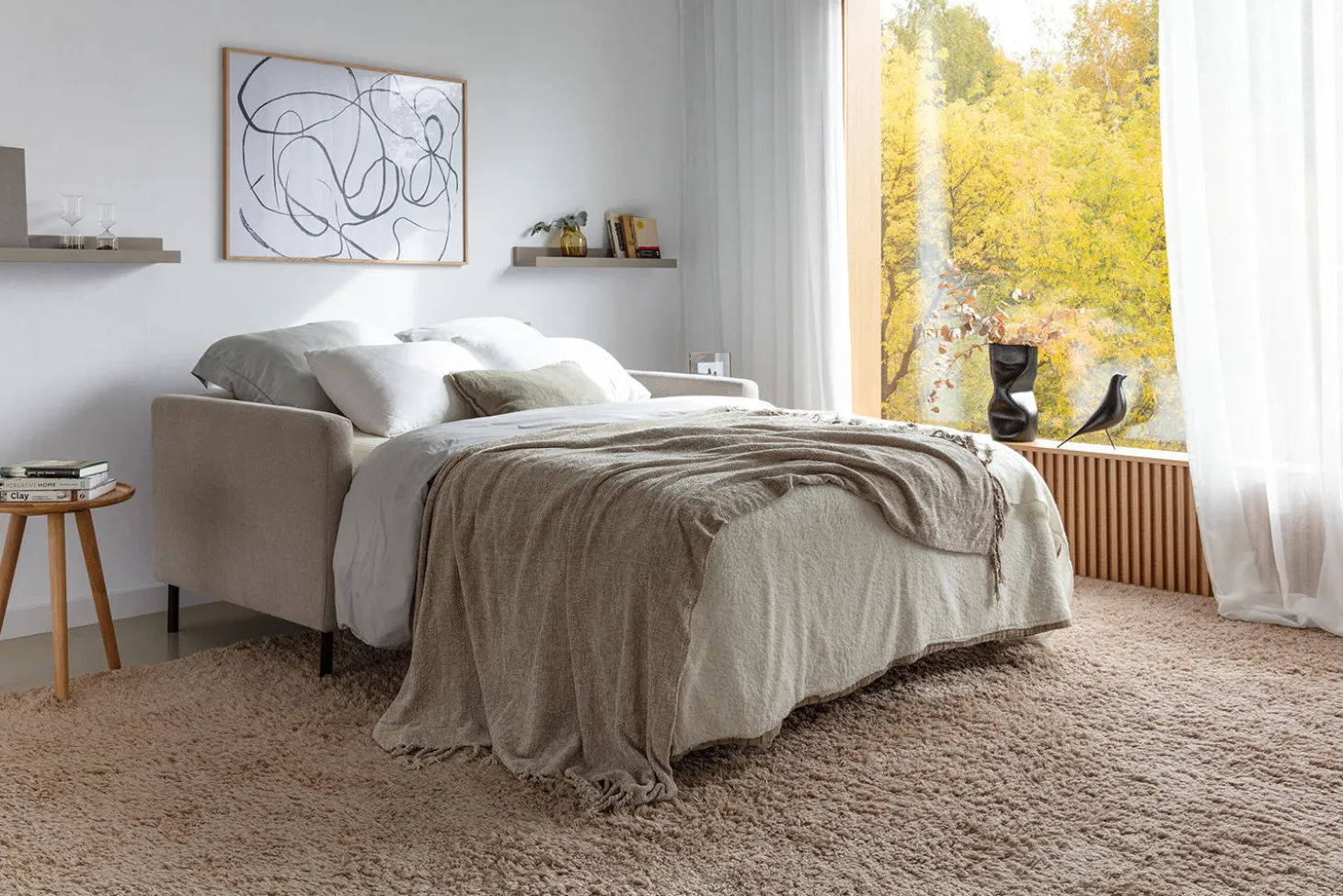 Felix 3-sits Bäddsoffa Wildflower Midnight Blue