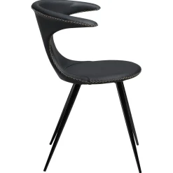 Flair Stol Black Leather, Black