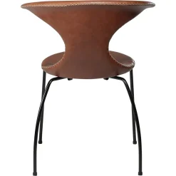 Flair Stol Light Brown Leather, Black