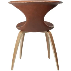 Flair Stol Light Brown Leather, Oak