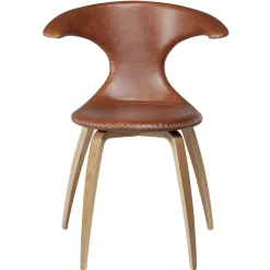 Flair Stol Light Brown Leather, Oak