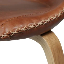 Flair Stol Light Brown Leather, Oak