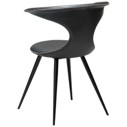 Flair Stol Raven Black Art.Leather, Black
