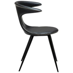 Flair Stol Raven Black Art.Leather, Black