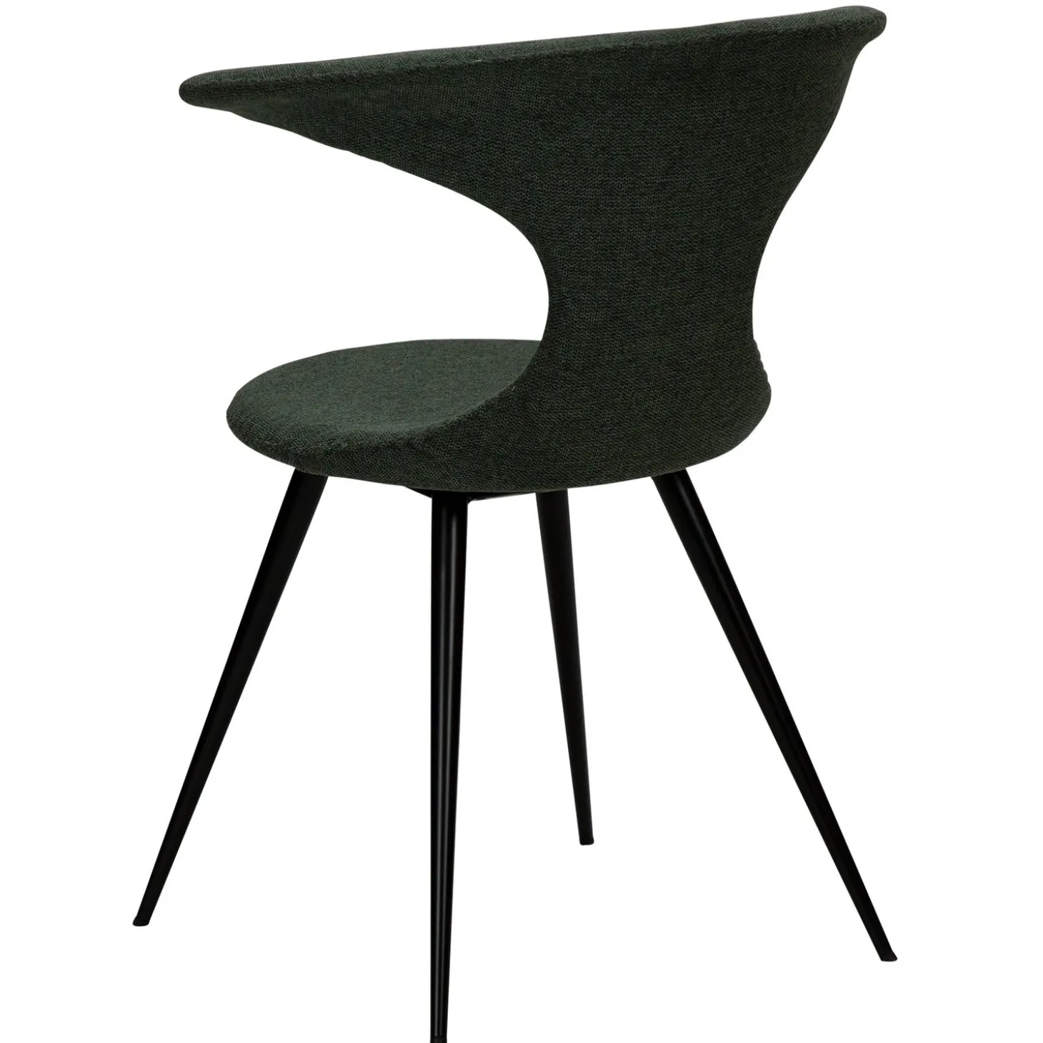 Flair Stol Sage Green, Round Black
