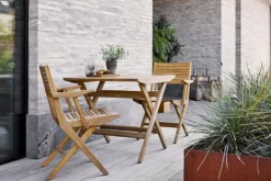 Flip Fällstol Armstöd Teak