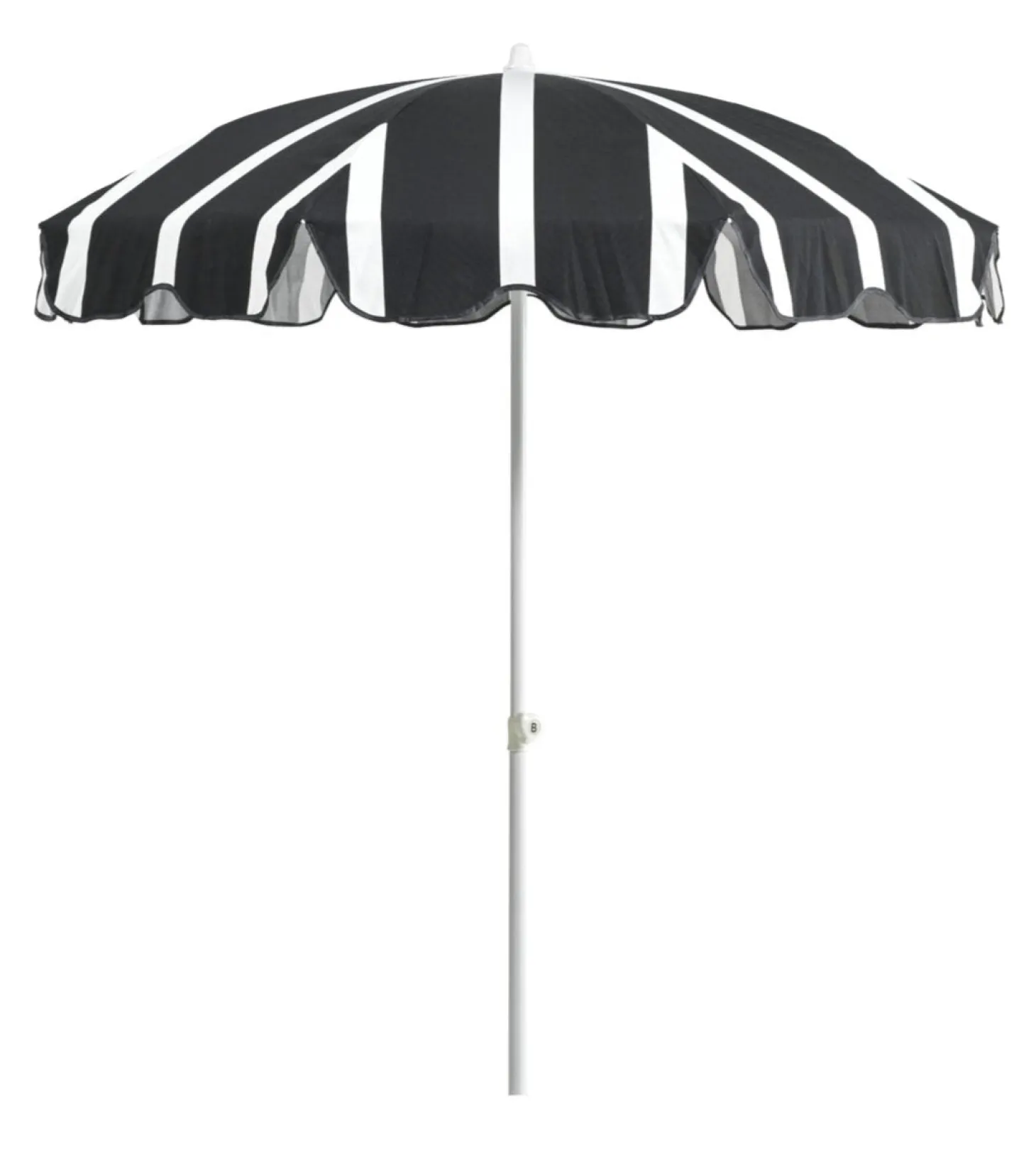Follina Strandparasoll 180x203 cm Svart/Vit