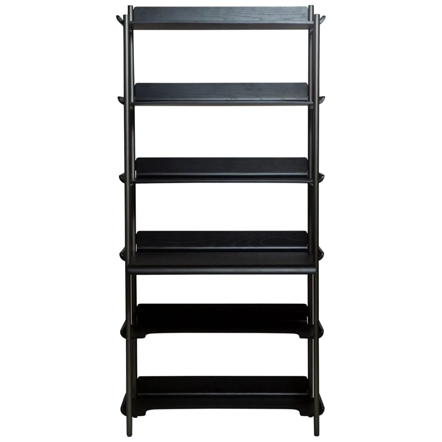 Friyay set om 6 med skrivbord Hylla Black Ash