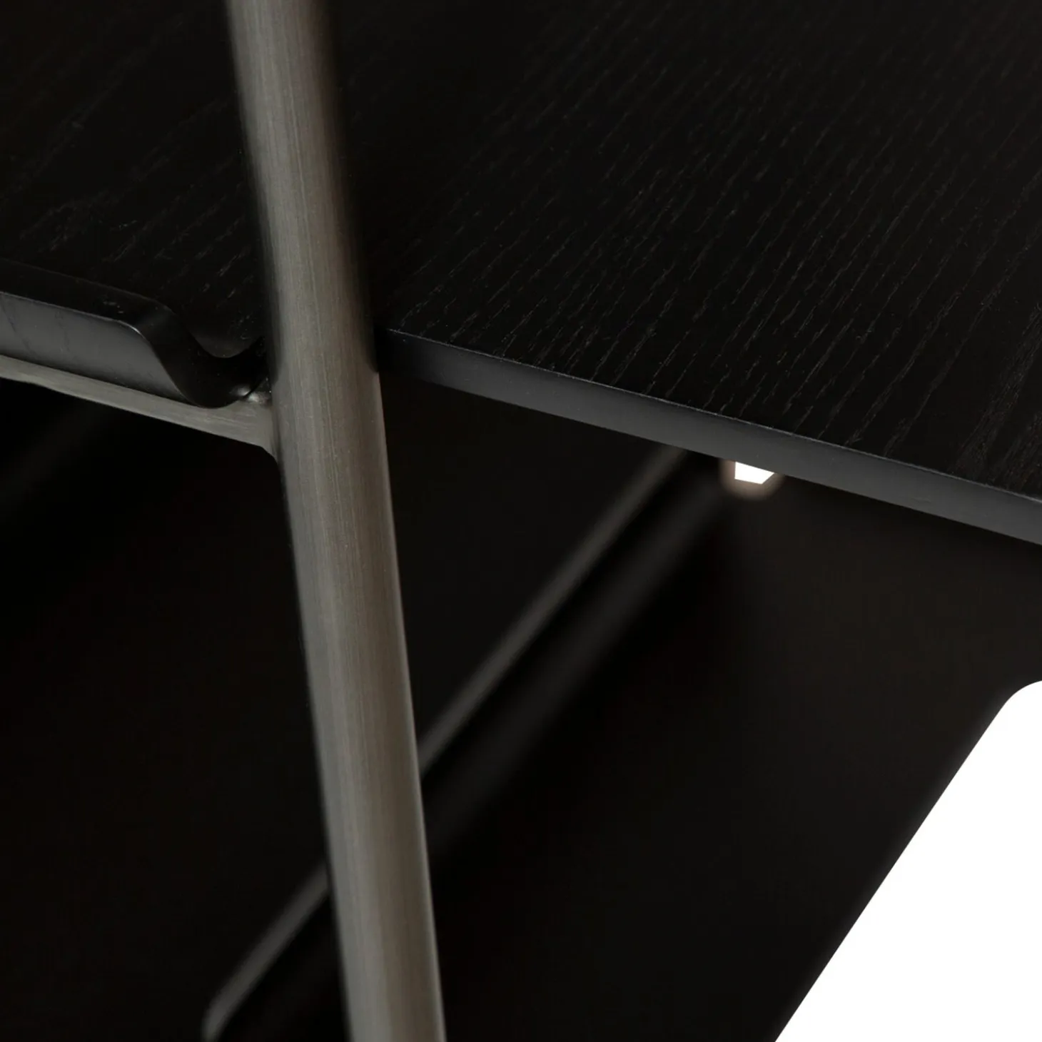 Friyay set om 6 med skrivbord Hylla Black Ash