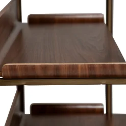 Friyay set om 6 med skrivbord Hylla Walnut