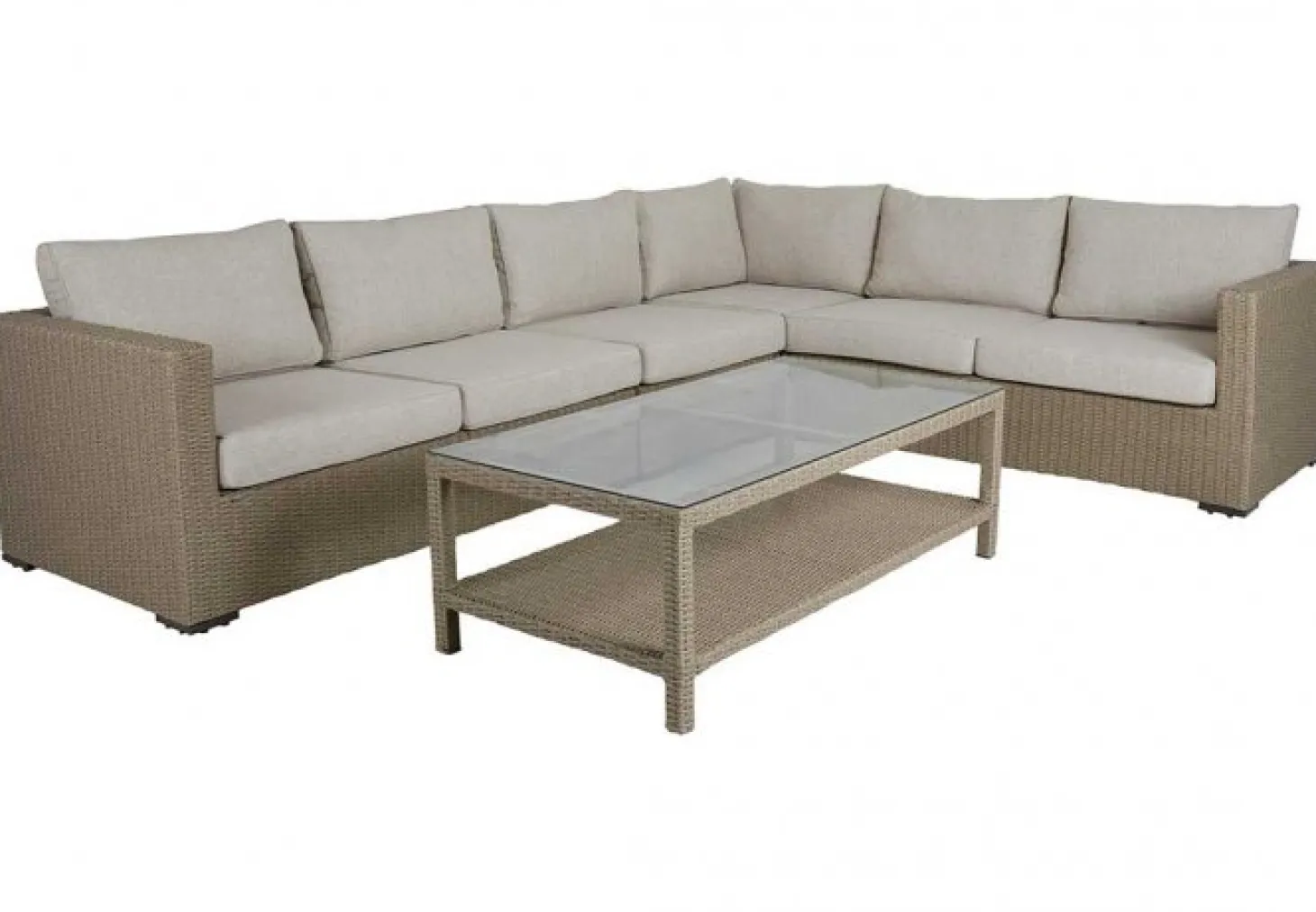 Funkia Soffbord 140x70 cm Beige