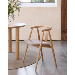 Gable Stol Naturlig Latte