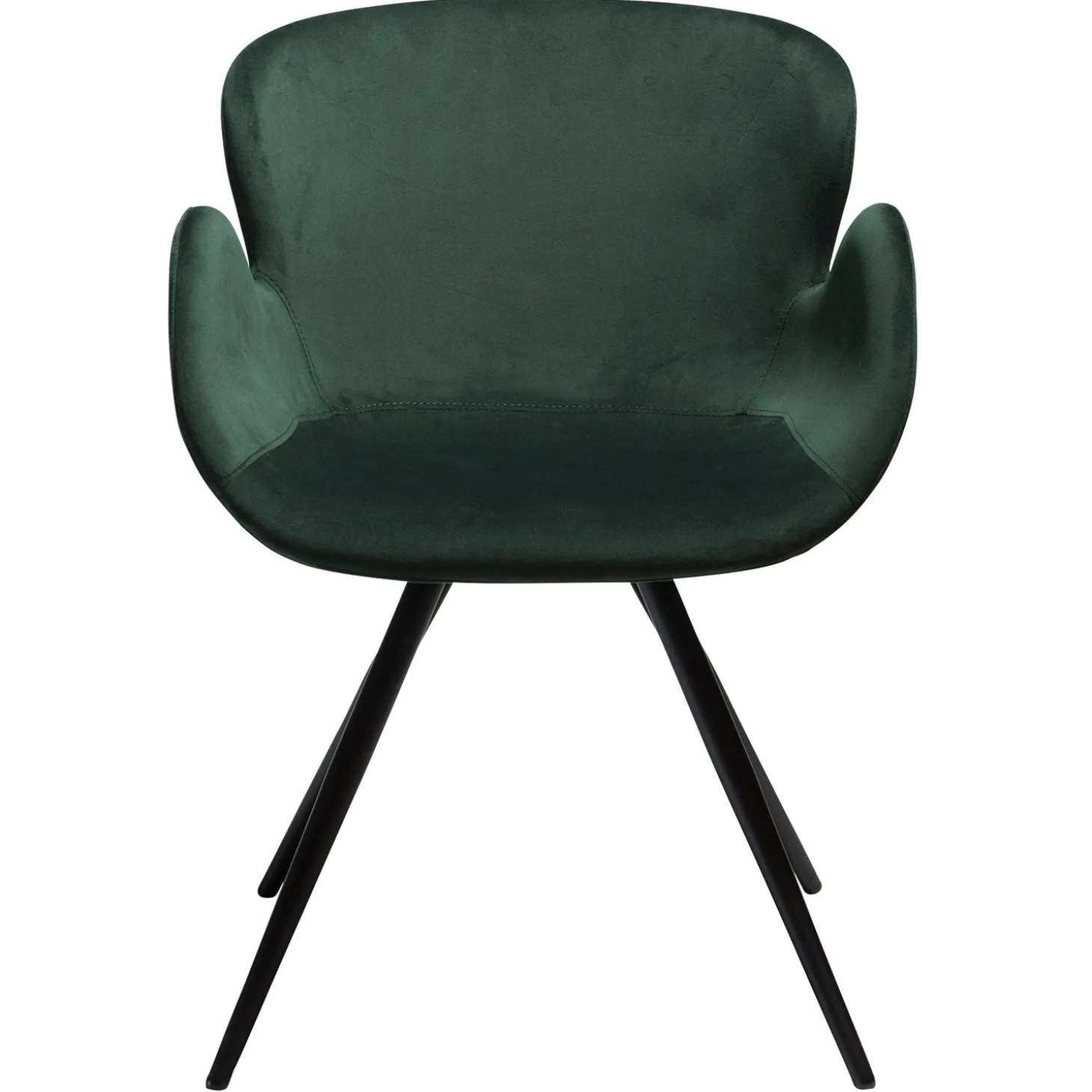 Gaia Stol Emerald Green Velvet, Black