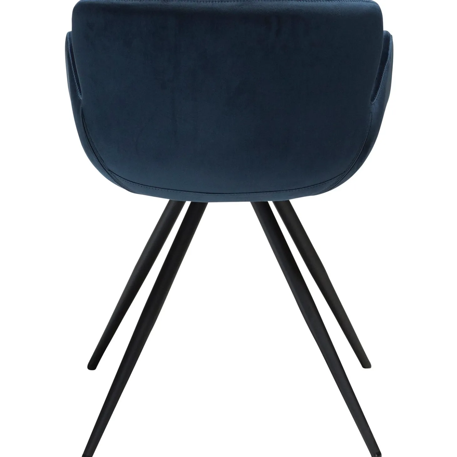 Gaia Stol Midnight Blue Velvet, Black